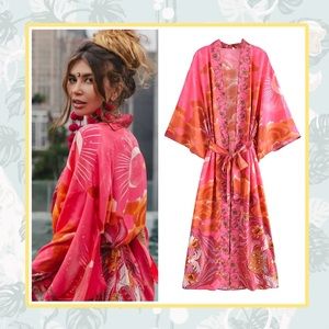 🌸 DREAMS ROBE MOON CLOUD DUSTER MAXI LONG BOHEMIAN BOHO CHIC CARDIGAN SLEEPER